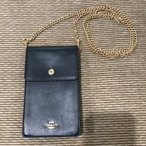 Coach phone leather crossbody